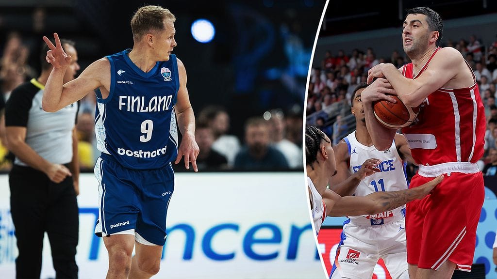 Sasu Salin (vas.) ja Giorgi Shermadini ovat toisilleen erittäin tuttuja pelaajia.