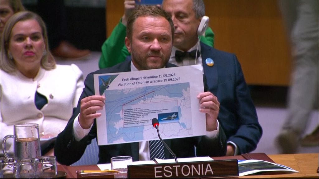 Viron ulkoministeri Margus Tsahkna YK-kokous