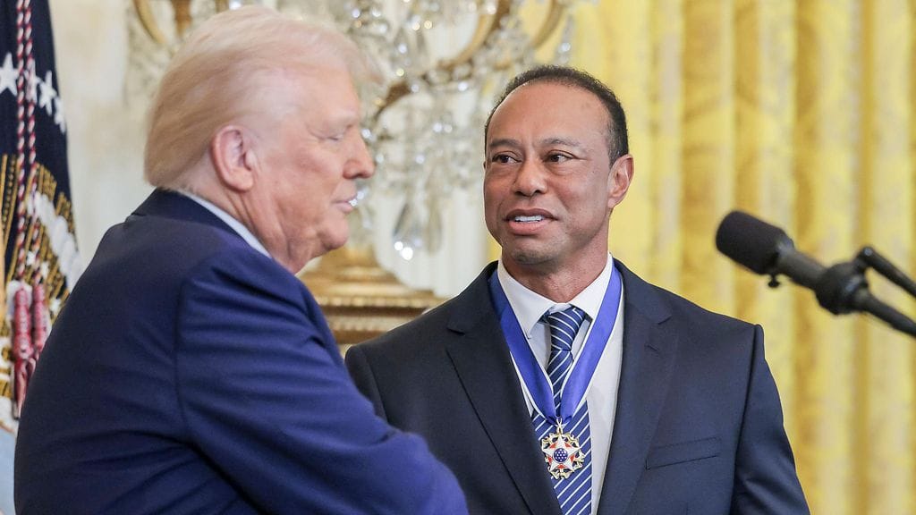 Tiger Woods vieraili viime helmikuussa Valkoisessa talossa.