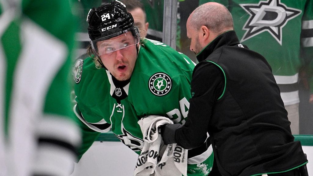 Dallas Starsin Roope Hintz on sivussa ainakin joukkueensa seuraavasta ottelusta.