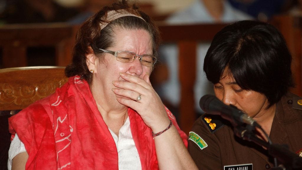 Brittiläinen Lindsay Sandiford oikeudessa Balilla, Indonesiassa 27. syyskuuta 2012.