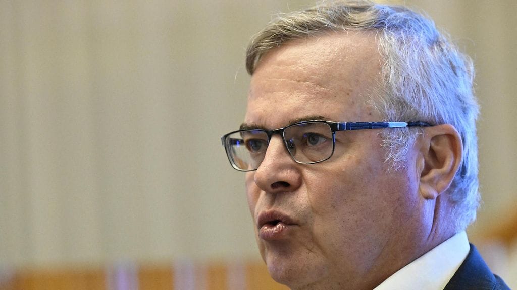 Kelan pääjohtaja Lasse Lehtonen Kansaneläkelaitoksen Aamu Kelassa -tilaisuudessa Helsingissä 6. lokakuuta 2025.