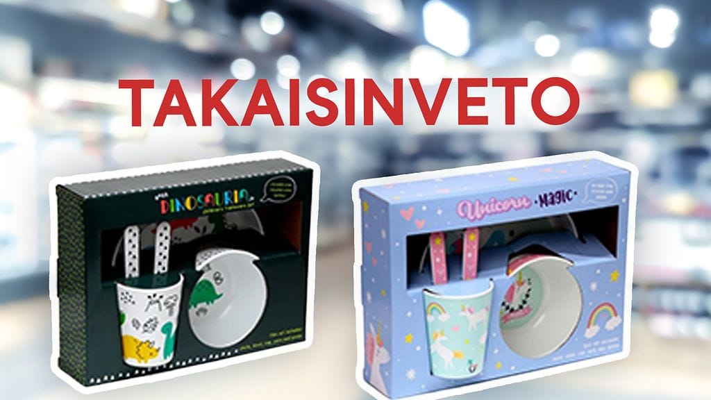 Etola Shops Oy ilmoittaa vetävänsä myynnistä ja kuluttajilta kaksi lasten aterinsettiä.