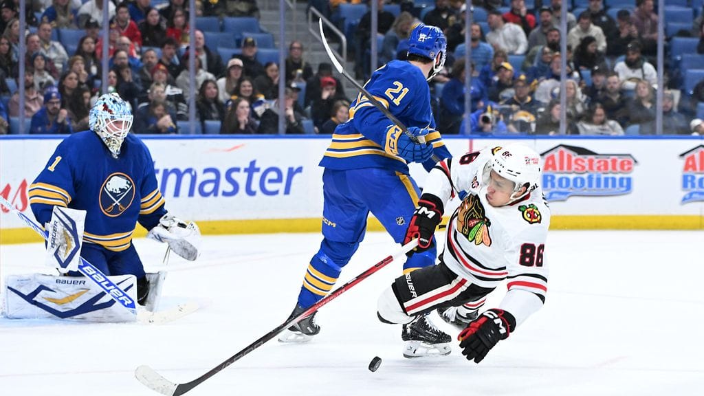 Chicago Blackhawksin Teuvo Teräväisellä ei kulkenut parhaalla mahdollisella tavalla Buffalo Sabresia vastaan.