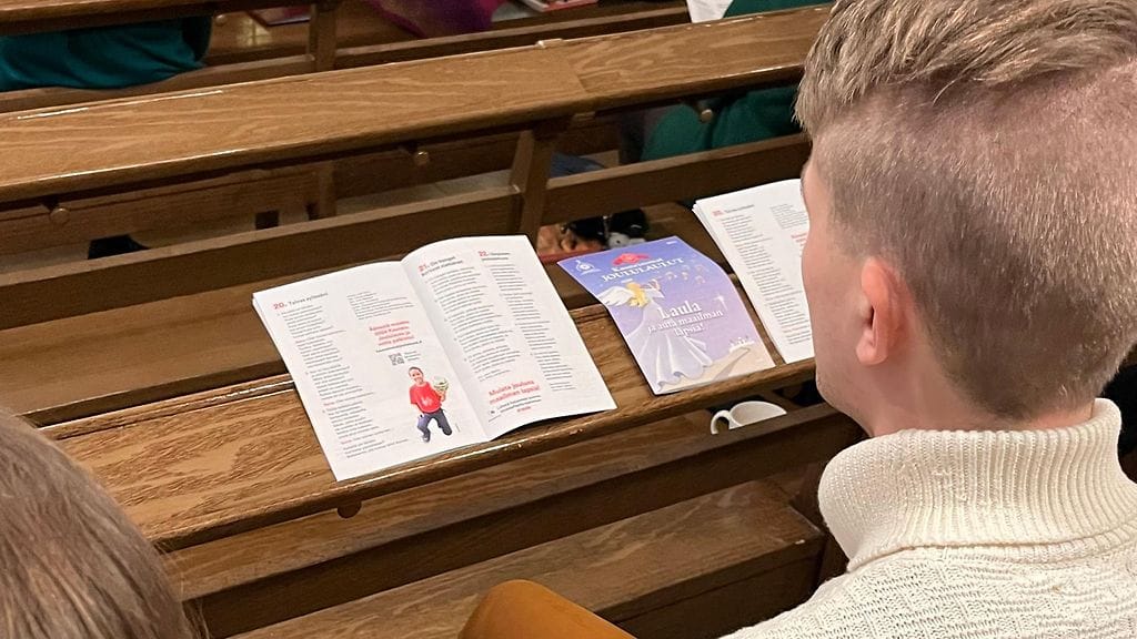 Kauneimmat Joululaulut -tilaisuus Lähetyskirkossa vuonna 2024.