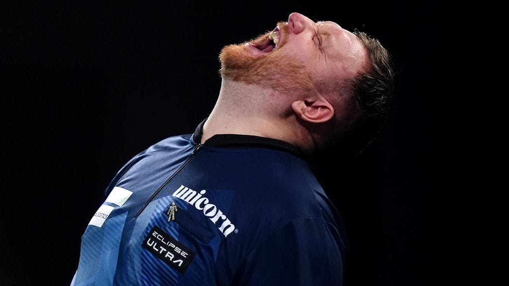 Cameron Menzies ei sulattanut tappiotaan dartsin MM-kilpailuissa.