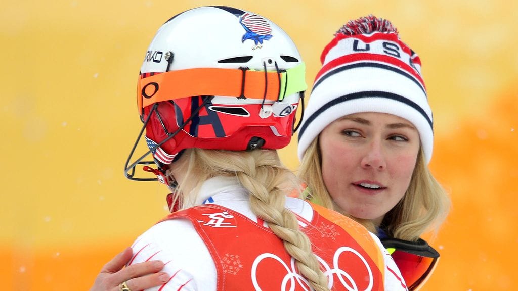 Lindsey Vonn ja Mikaela Shiffrin ovat kovia kilpakumppaneita sekä maajoukkuetovereita.