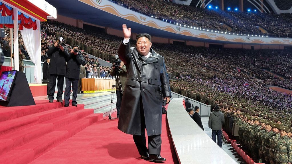 Kim Jong-un piti uudenvuoden puheensa maan pääkaupungissa Pjongjangissa.