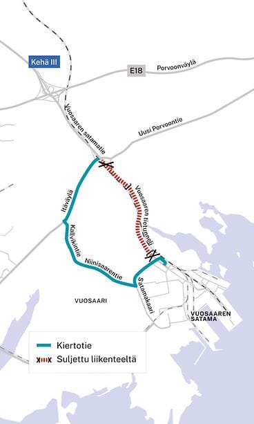 Vuosaaren kiertoreitti, Finntraffic