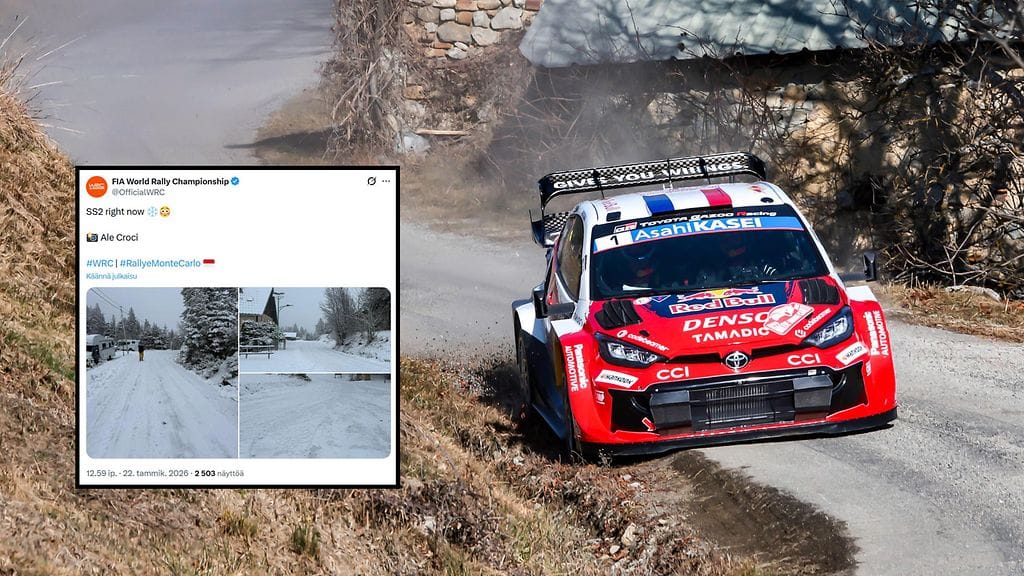 Toyotan Sebastien Ogier pääsee ajamaan talvisiin olosuhteisiin kotikisassaan.