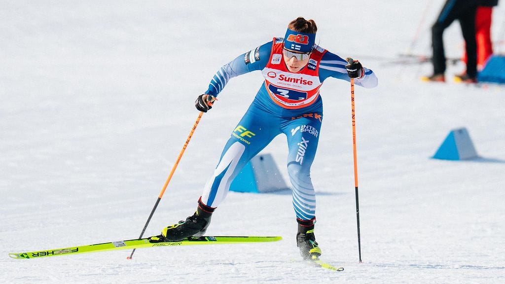 Jasmi Joensuu oli paras suomalainen Gomsin sprinttikarsinnassa.