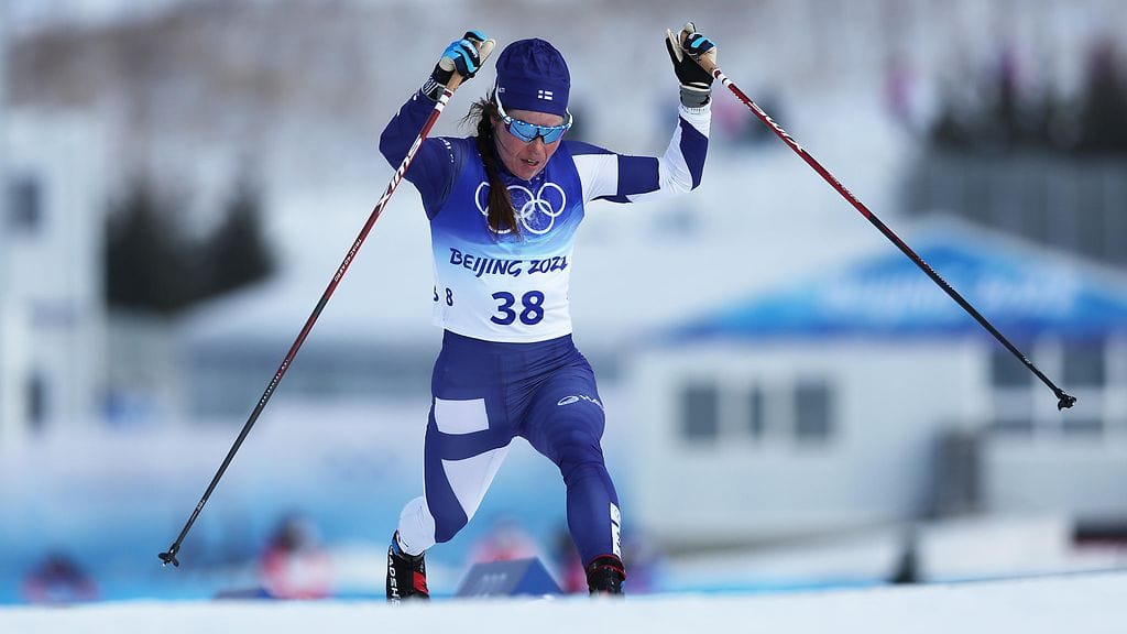 Krista Pärmäkoski venytti edellisissä olympialaisissa Pekingissä pronssille 10 kilometrin perinteisen kisassa. Hänellä on kaikkiaan viisi olympiamitalia.
