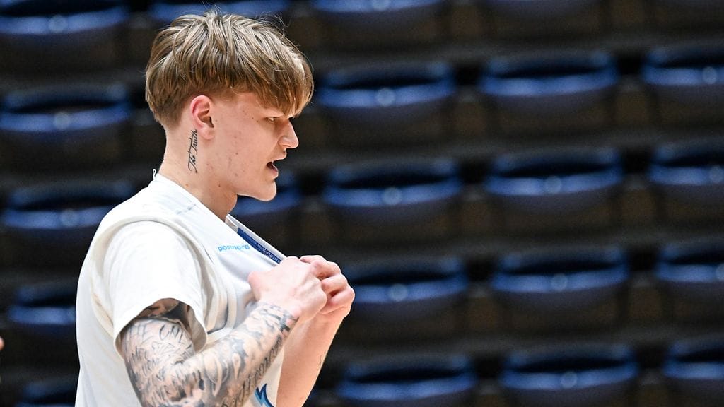 Miikka Muurinen Susijengin harjoituksissa viime helmikuussa.