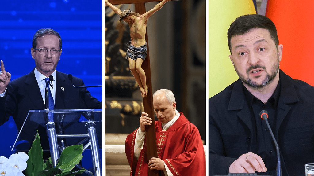 Isaac Herzog, Paavi Leo XIV ja Volodymyr Zelenskyi