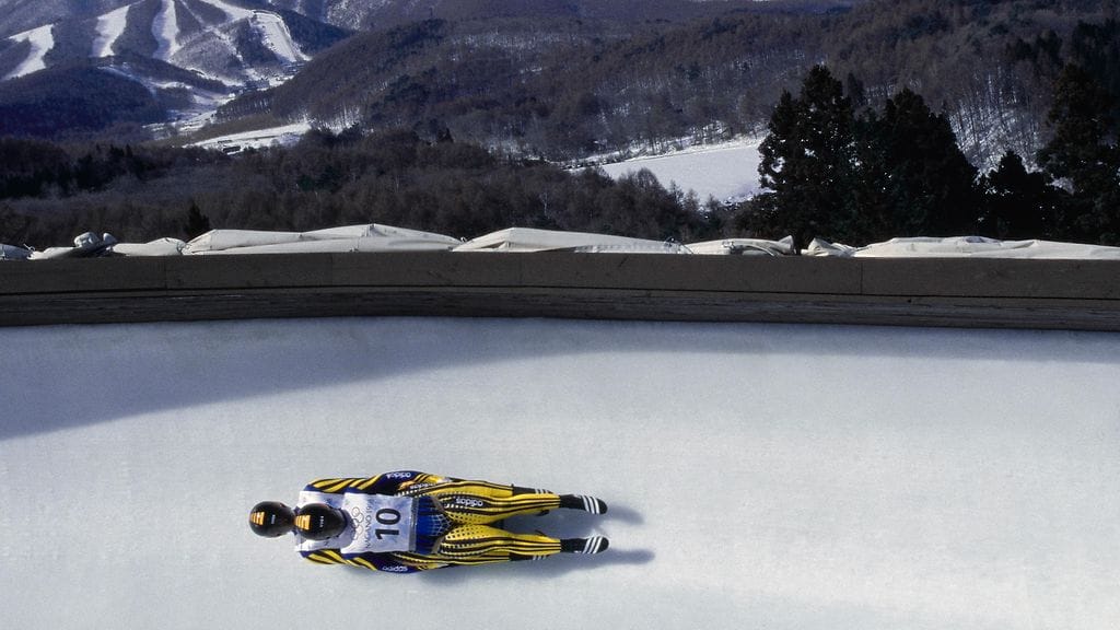 Oleh Avdieiev kilpaili parinsa Danylo Panchenkon kanssa kaksissa talviolympialaisissa. Kuva Naganosta 1998.