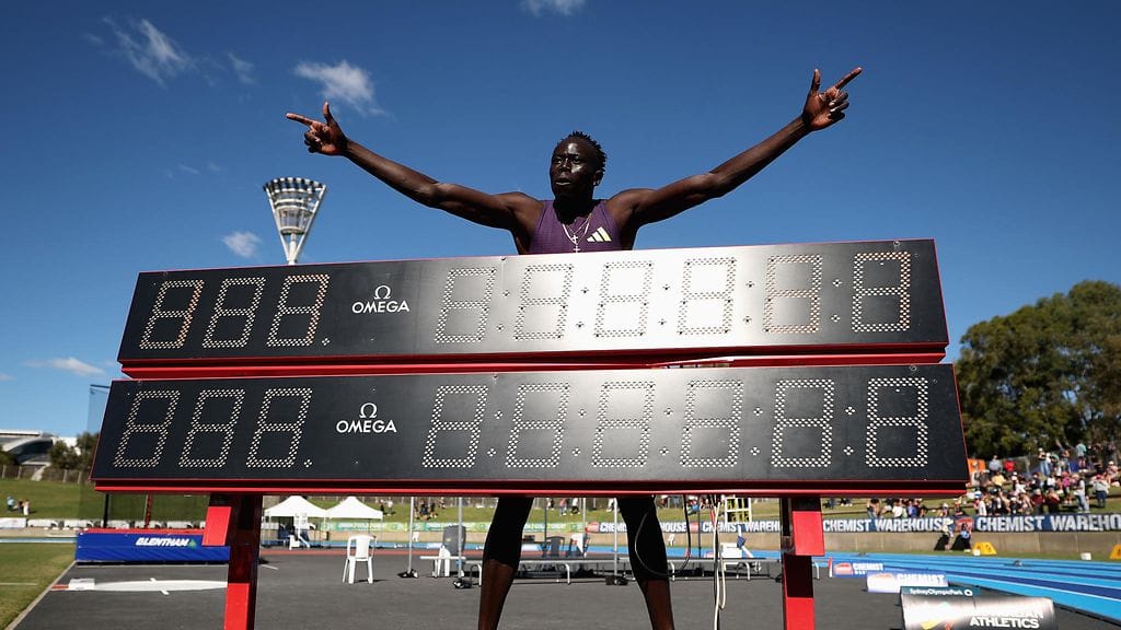 Gout Gout, 18, juoksi 200 metrillä uuden Australian ennätyksen 19,67.