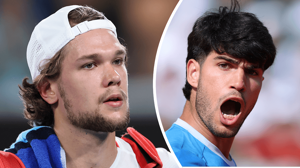 Otto Virtanen ja Carlos Alcaraz.